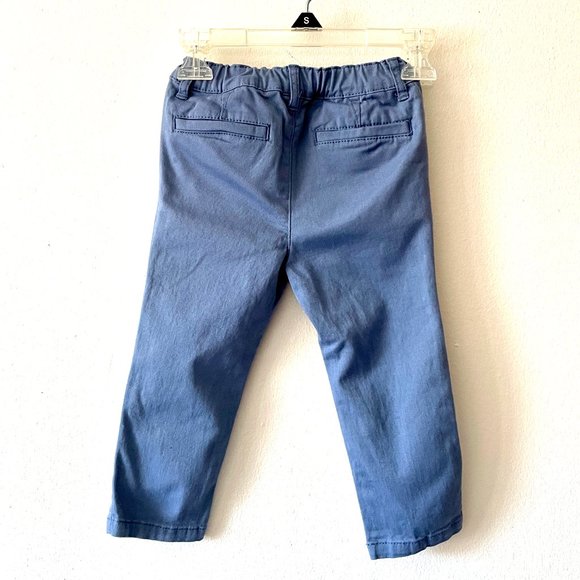 🔥 The Children's Place | Light Blue Elastic-Waist Toddler Chinos/Jeans Sz 2T - Picture 4 of 6